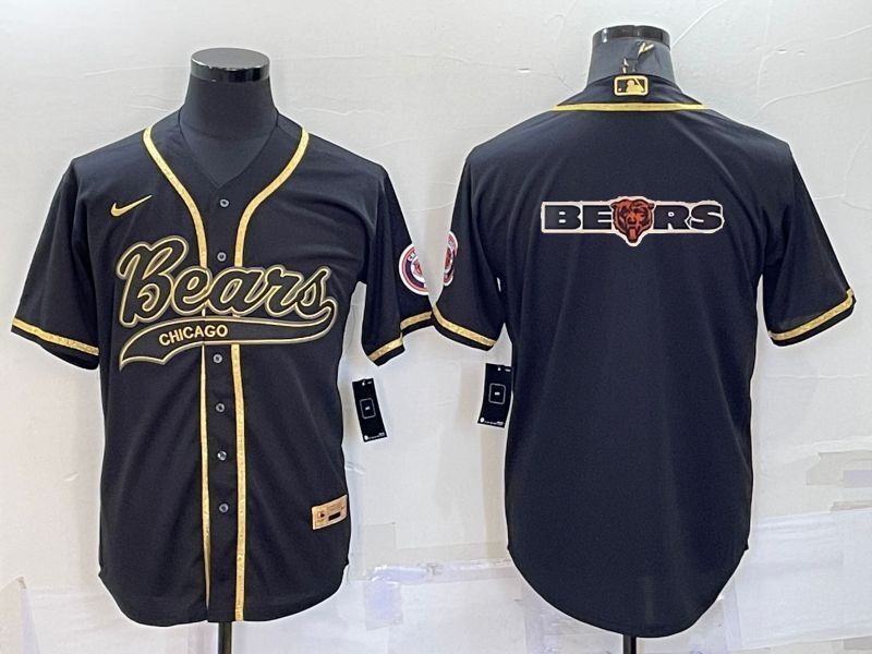 Men Chicago Bears Blank Black Gold 2022 Nike Co branded NFL Jersey1->tampa bay buccaneers->NFL Jersey